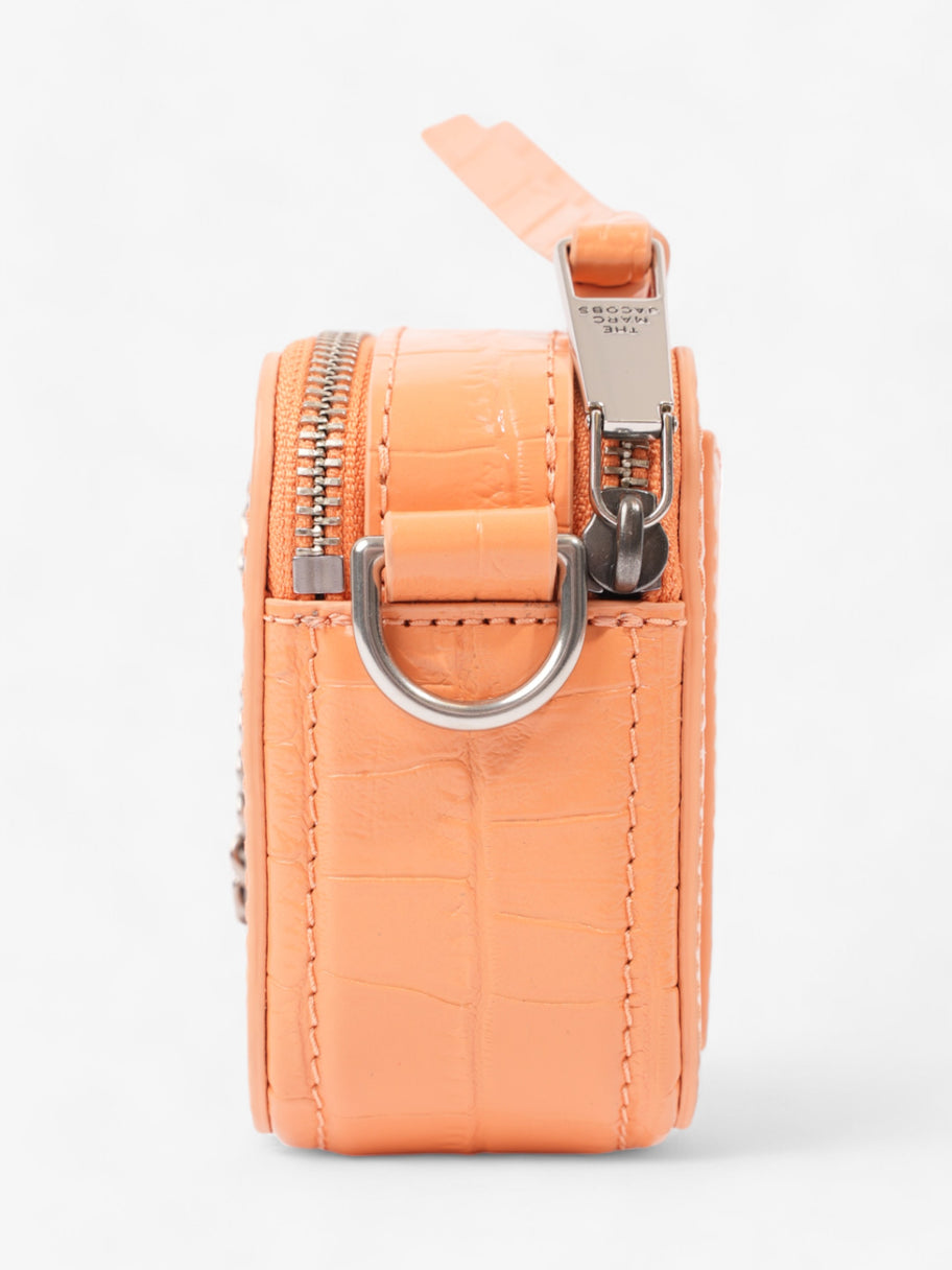 Marc Jacobs The Snapshot Bag Orange Embossed Leather Image 3