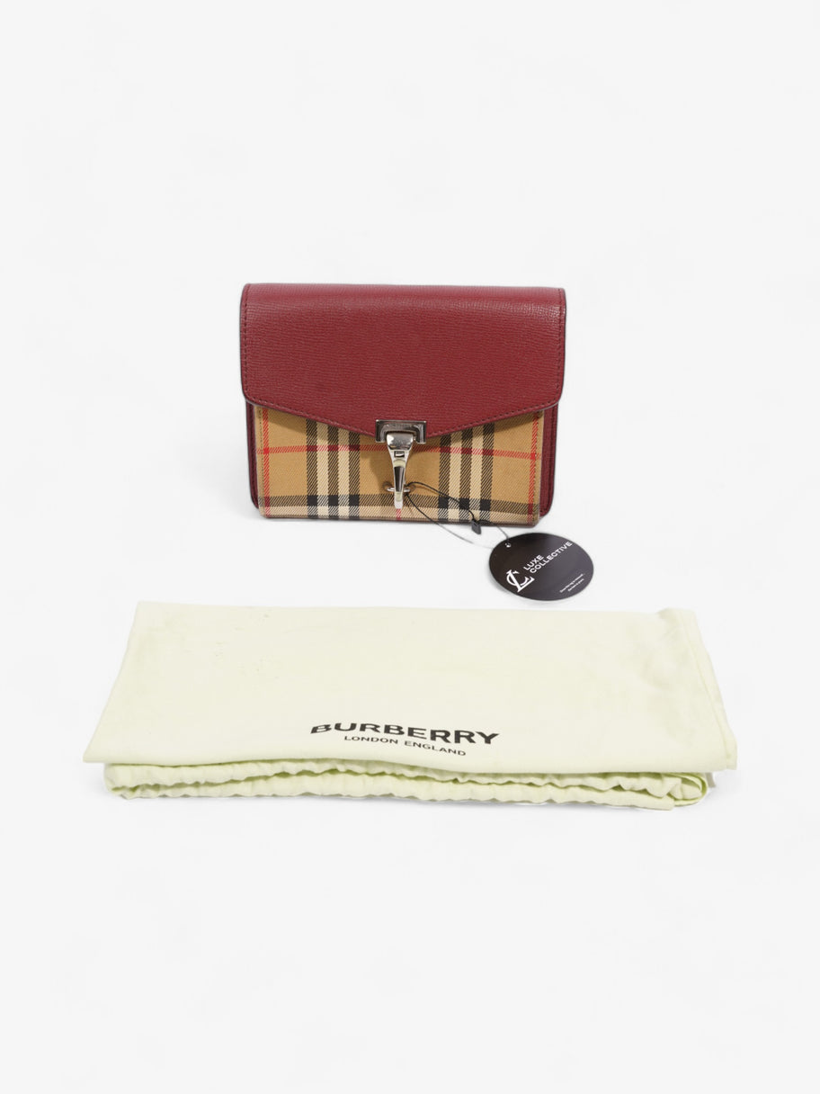 Burberry small macken vintage check & leather crossbody best sale