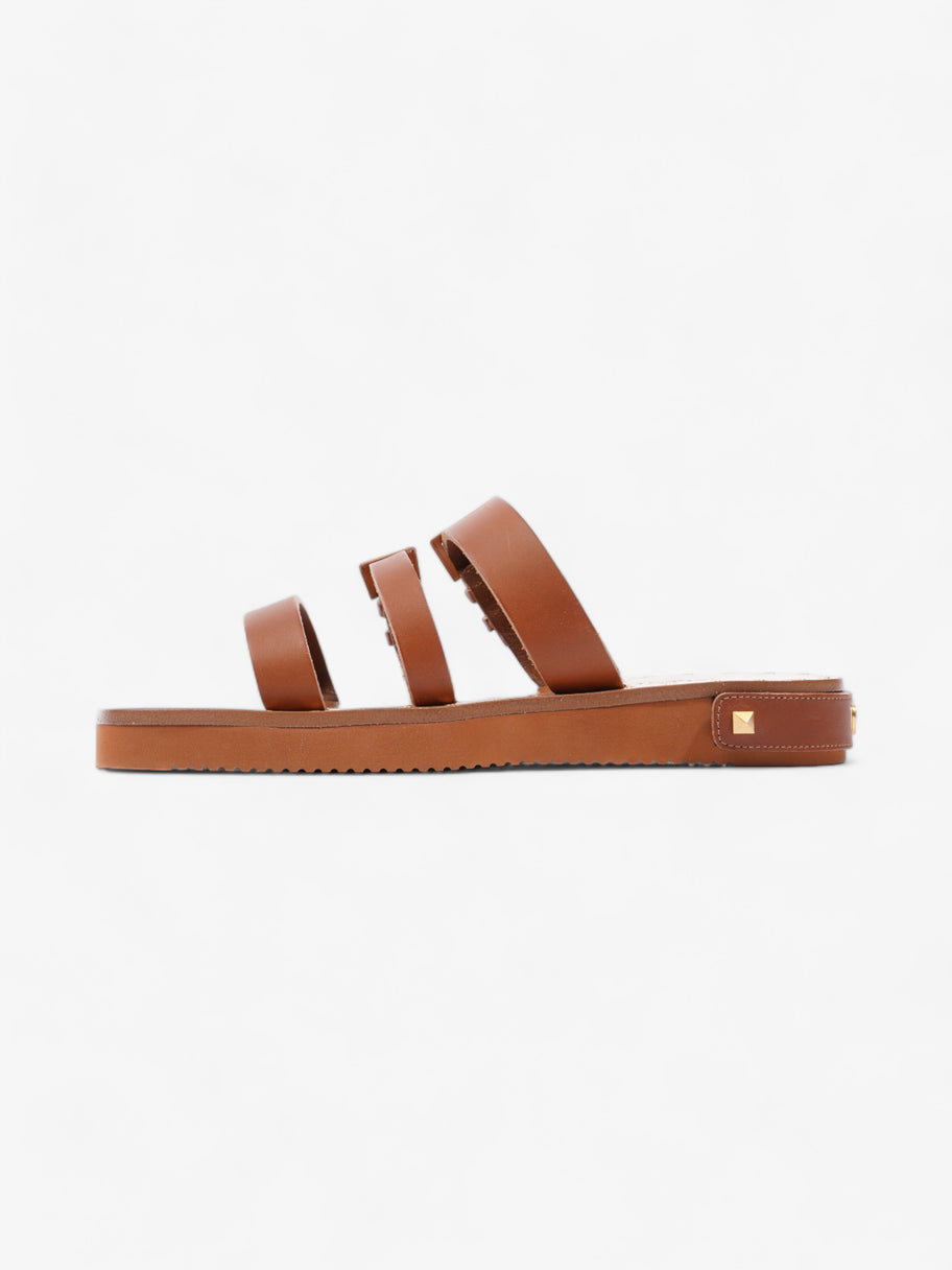 Buckled Flat Slide Tan Leather EU 39.5 UK 6.5 Image 3