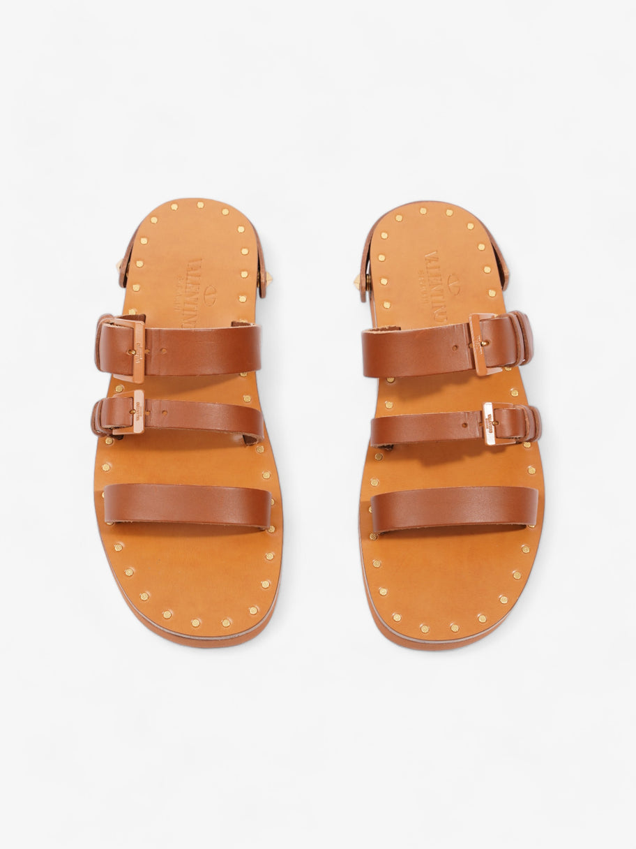 Buckled Flat Slide Tan Leather EU 39.5 UK 6.5 Image 8