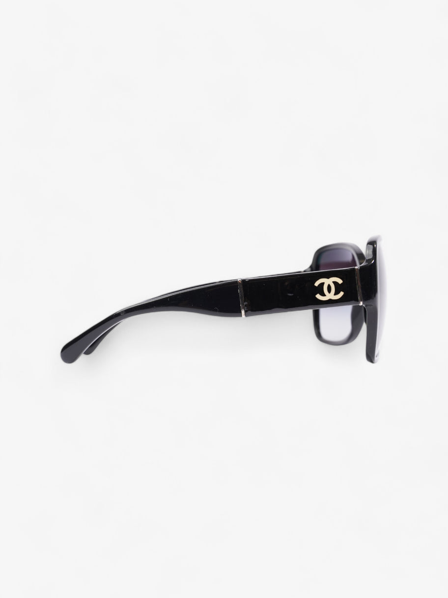 Chanel CC Sunglasses Black Acetate 135mm Luxe Collective