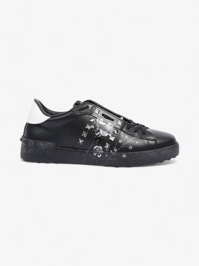  Valentino Rockstud Untitled Sneakers Black / White Leather EU 40.5 UK 7.5