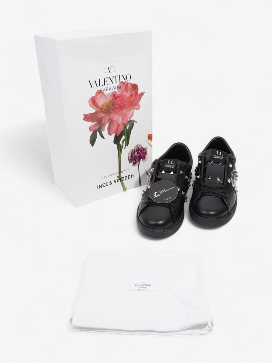 Valentino Rockstud Untitled Sneakers Black / White Leather EU 40.5 UK 7.5 Image 8