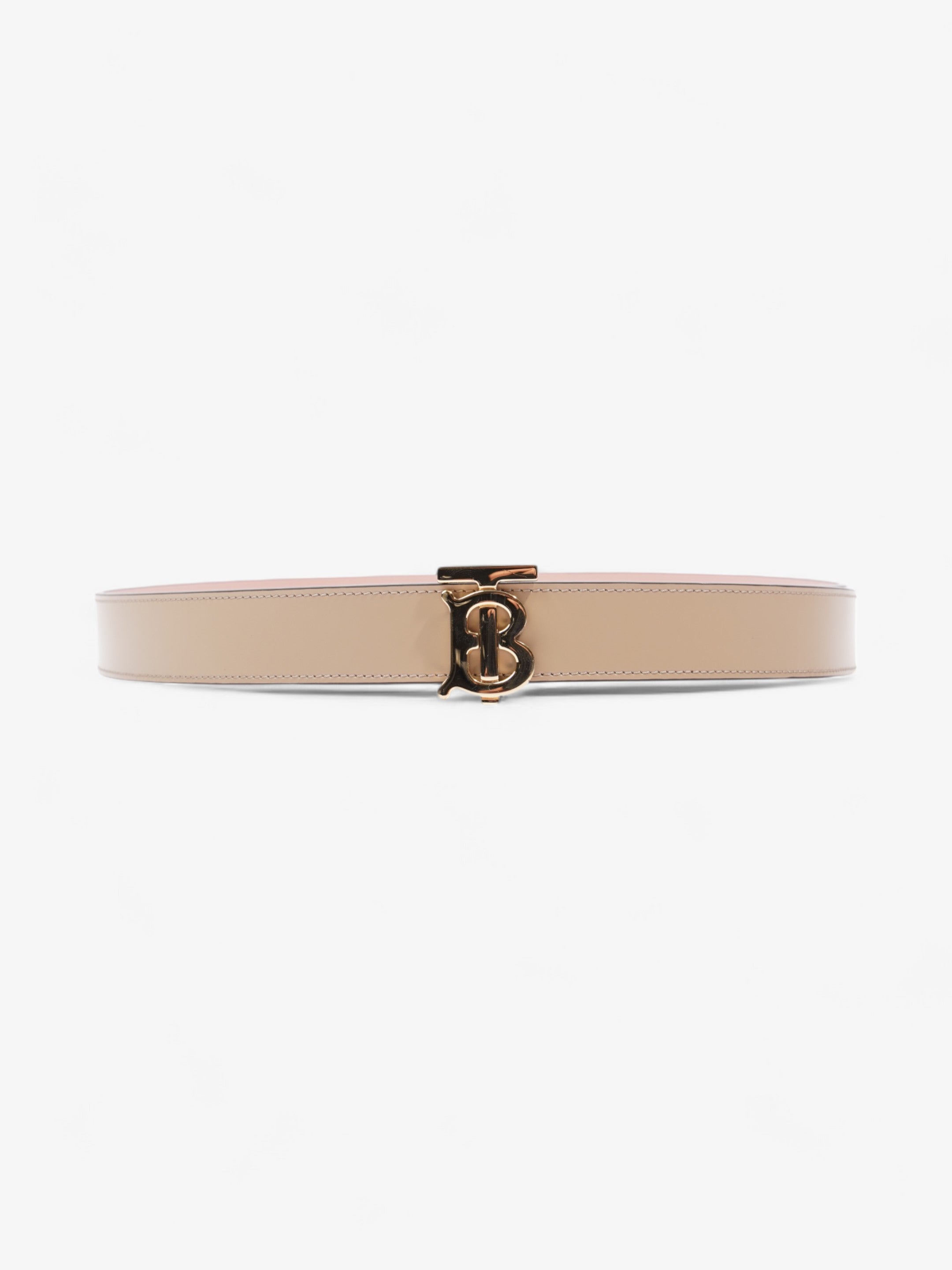 Burberry fashion belt with gold buckle