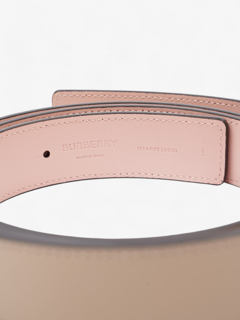 Burberry TB Belt Reversible Oat Beige / Dusty Pink  Leather Large - 137cm Image 5