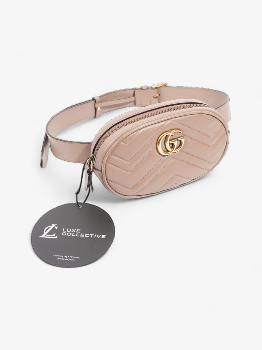 Gucci GG Marmont Belt Bag Porcelain Rose Matelasse Leather Luxe Collective