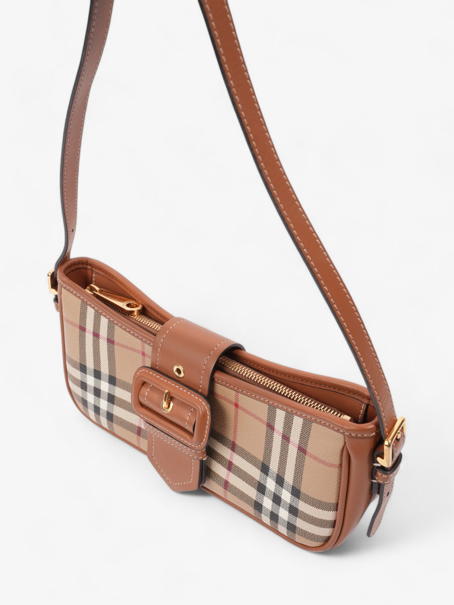 Burberry Sling Bag Vintage Check / Briar Brown Canvas Image 7