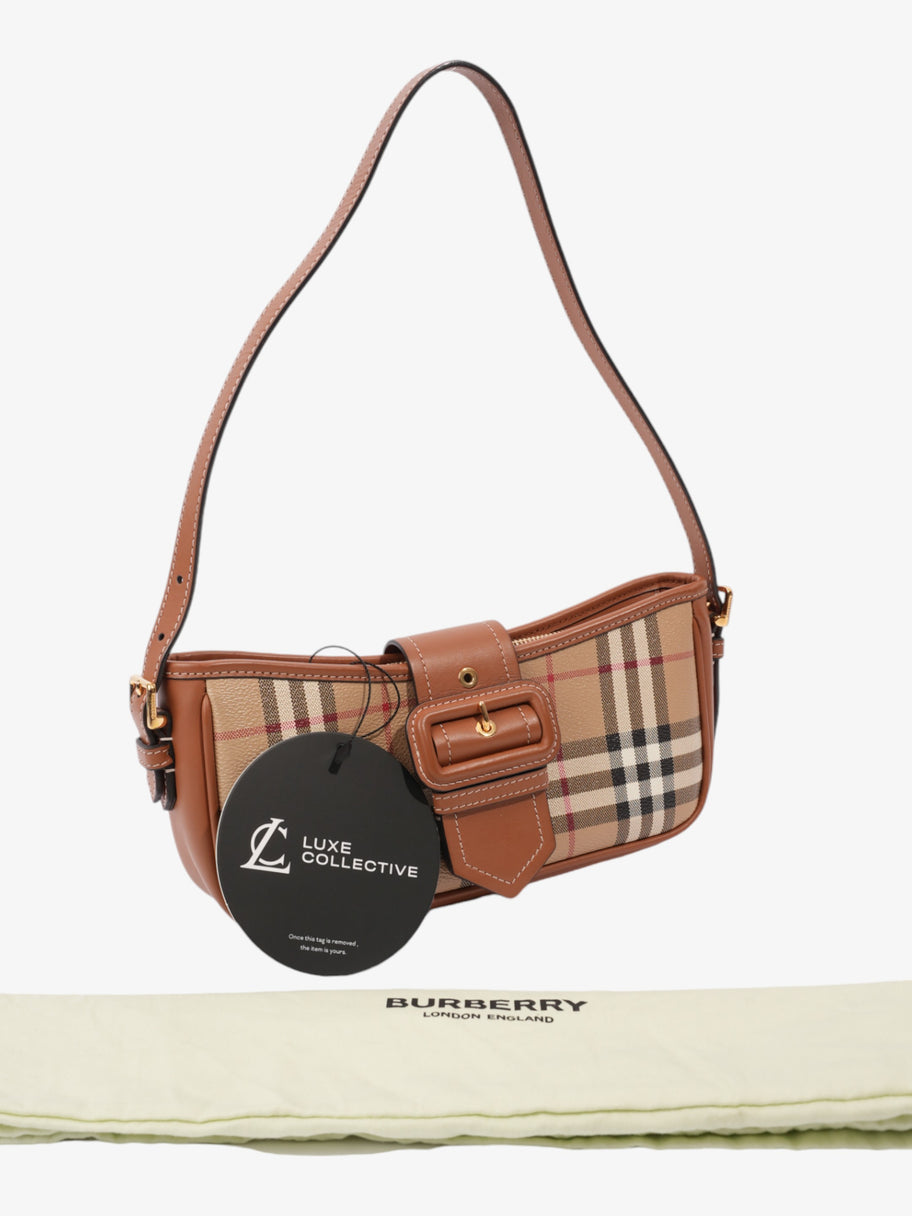 Burberry Sling Bag Vintage Check Briar Brown Canvas Luxe Collective