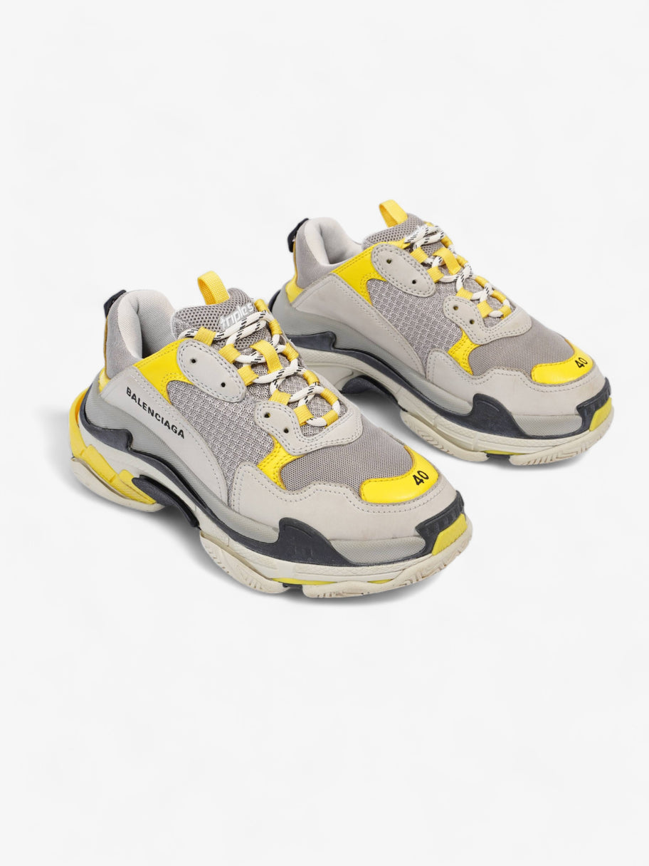 Triple S Grey / Yellow / Black Mesh EU 40 UK 6 Image 2