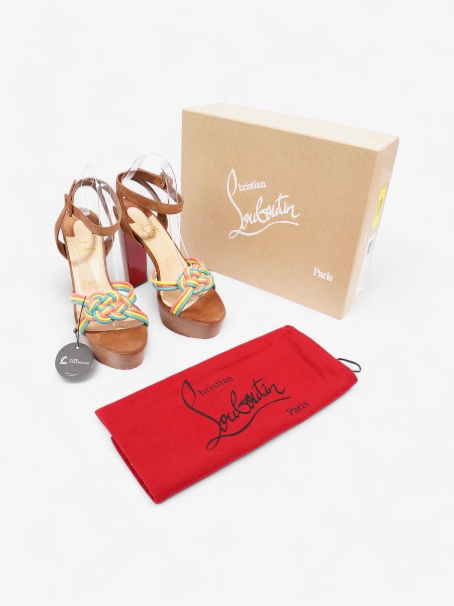 Christian Louboutin Ella Heels 130 Multicolour  / Brown Suede EU 40 UK 7 Image 10