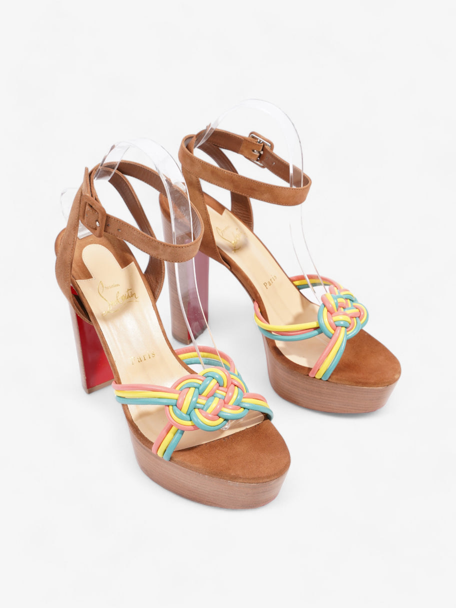 Christian Louboutin Ella Heels 130 Multicolour  / Brown Suede EU 40 UK 7 Image 2