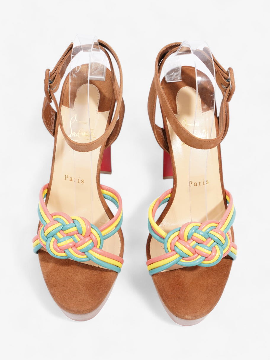 Christian Louboutin Ella Heels 130 Multicolour  / Brown Suede EU 40 UK 7 Image 8