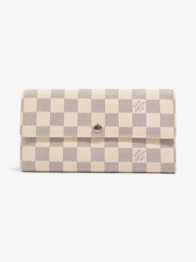  Louis Vuitton Sarah Wallet Damier Azur Coated Canvas