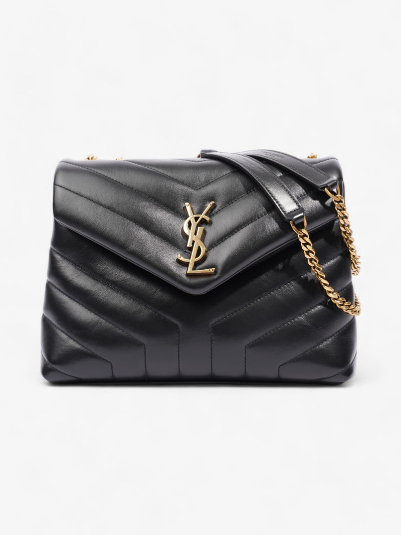  Saint Laurent Lou Lou Black Matelasse Leather Small