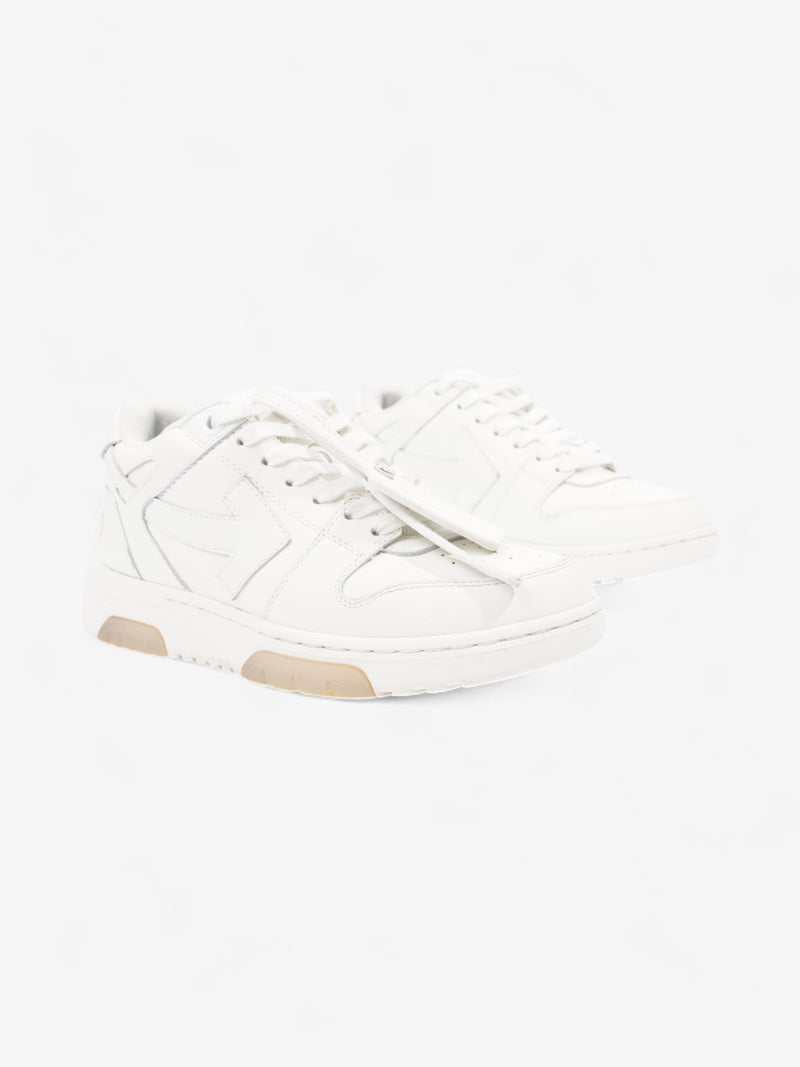  Off White Out Of Office Sneakers White  / Black Leather EU 39 UK 6