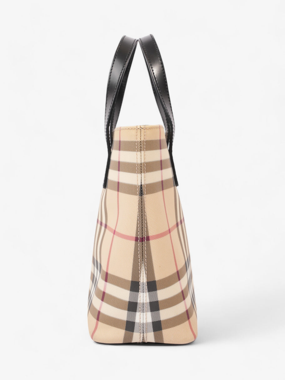 Burberry London Tote Nova Check Canvas Image 5