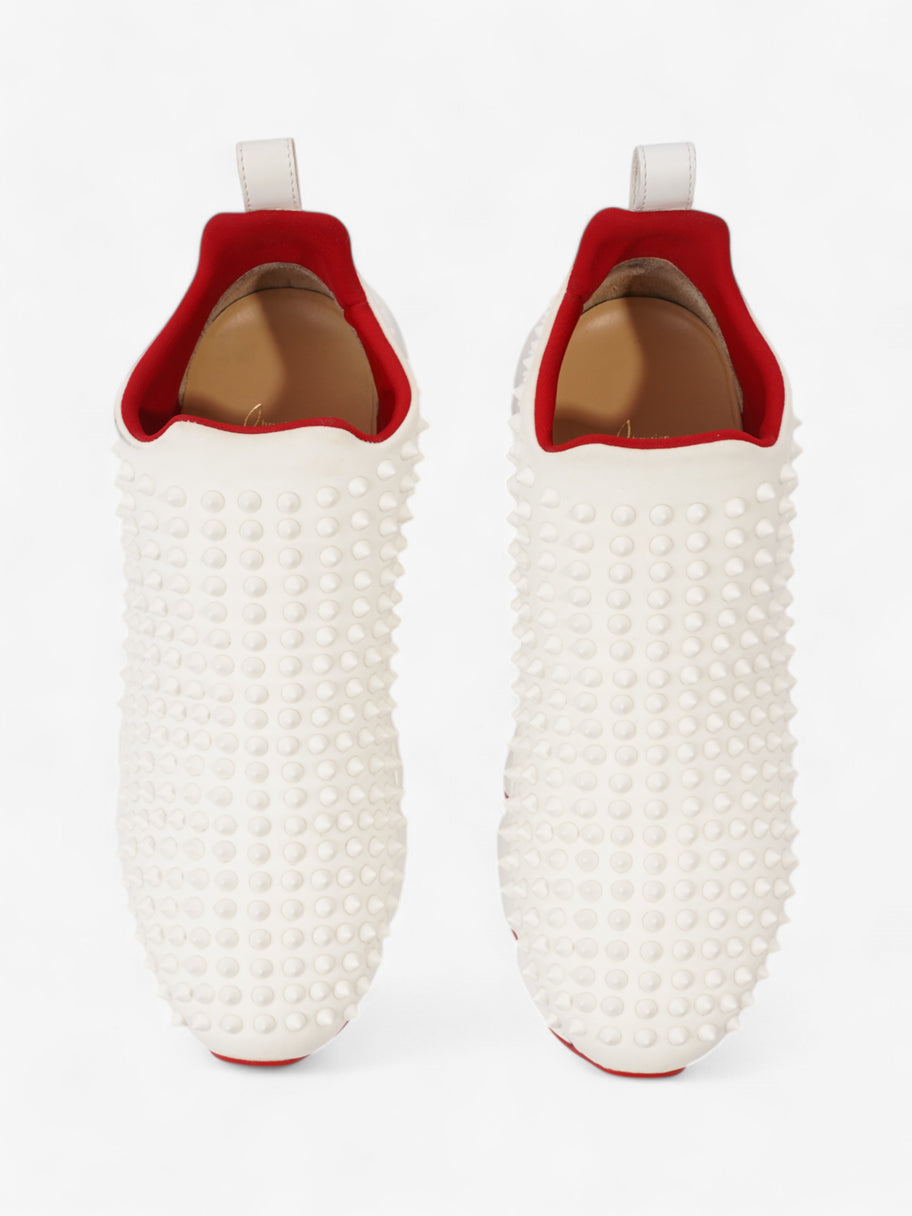 Christian Louboutin Spike Sock Donna  White  Neoprene EU 40.5 UK 7.5 Image 8