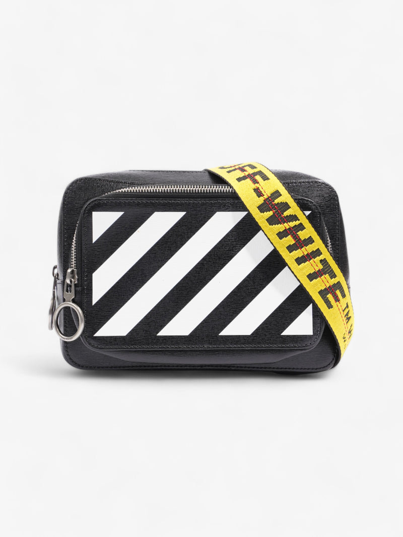  Off White Binder Diag Saff Fannypack Black / White / Yellow Leather