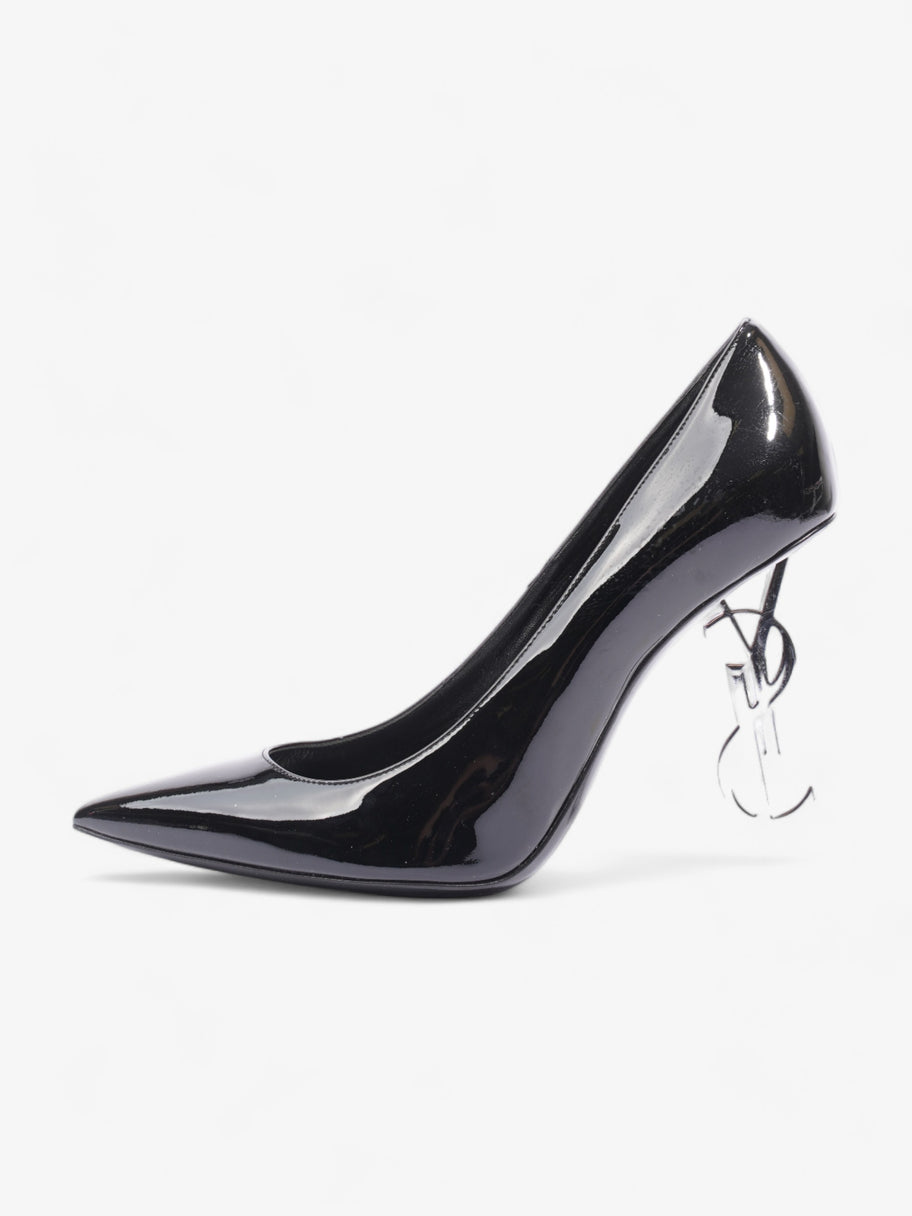 Saint Laurent Opyum Heels 110 Black Patent Leather EU 40.5 UK 7.5 Luxe Collective