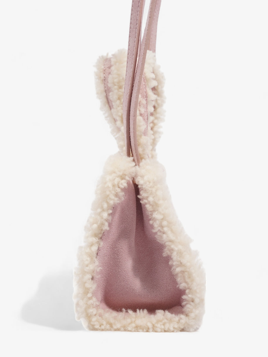 Telfar Ugg x Telfar Shopping Tote Pink / White Suede Small Image 5