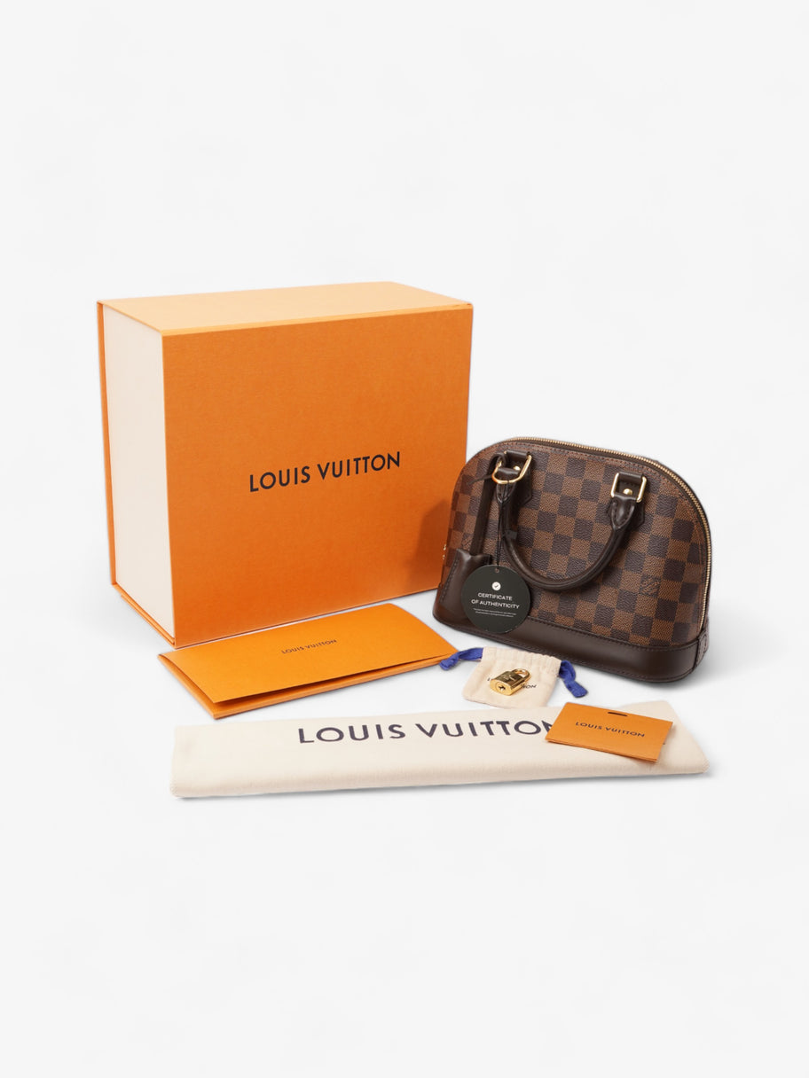 Louis Vuitton Alma Damier Ebene Coated Canvas BB Image 10