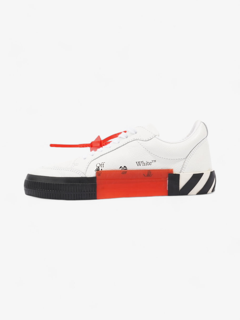 Off White Vulcanised Low-top White  / Black / Red Leather EU 39 UK 6 Image 3