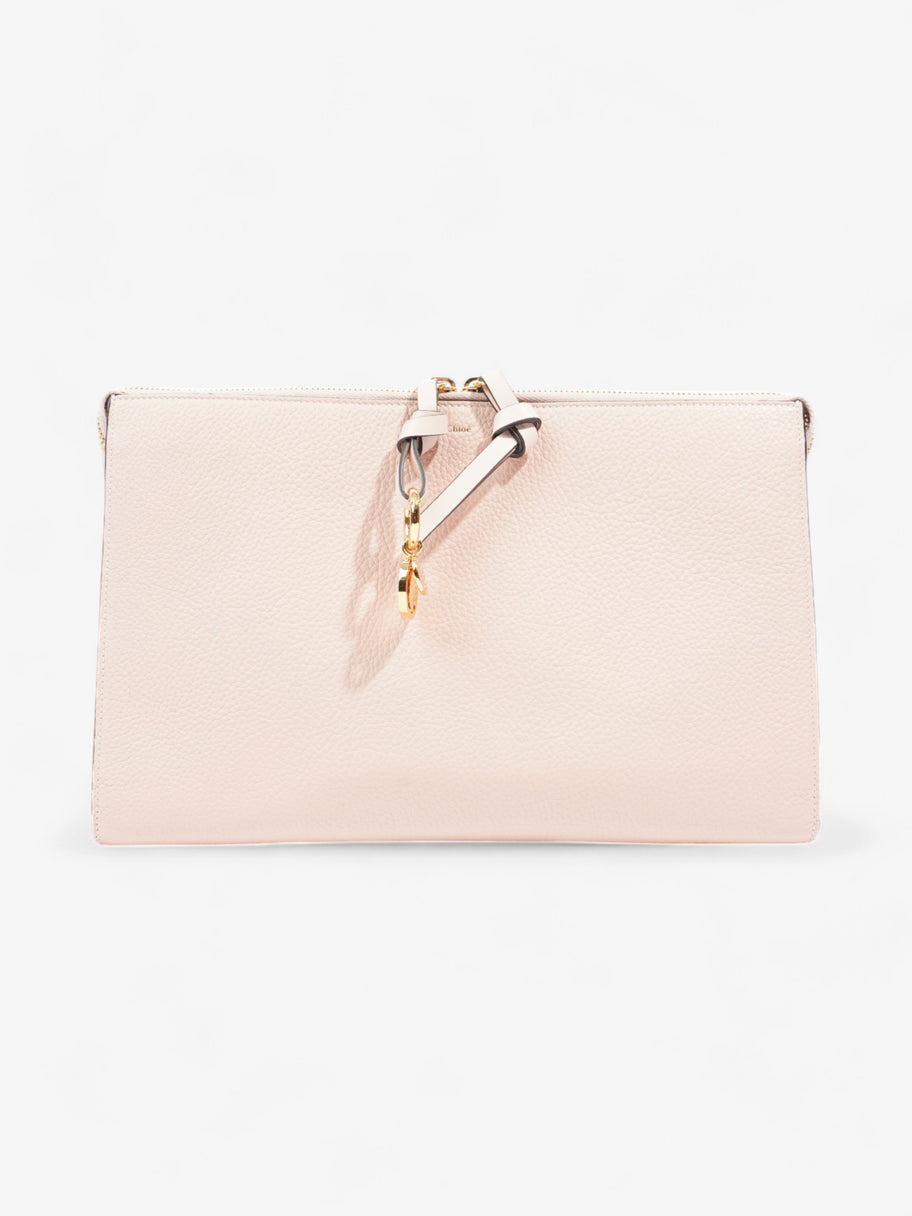 Chloe Alphabet Clutch Blush Nude Leather Image 1