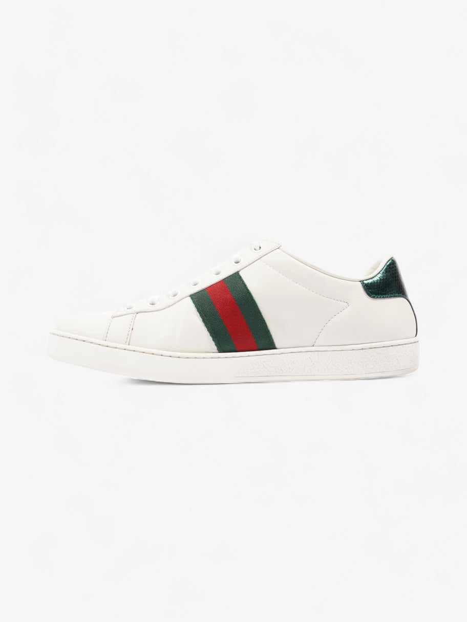 Gucci Ace Embroidered Bee White / Red / Green Leather EU 40 UK 7 Image 3