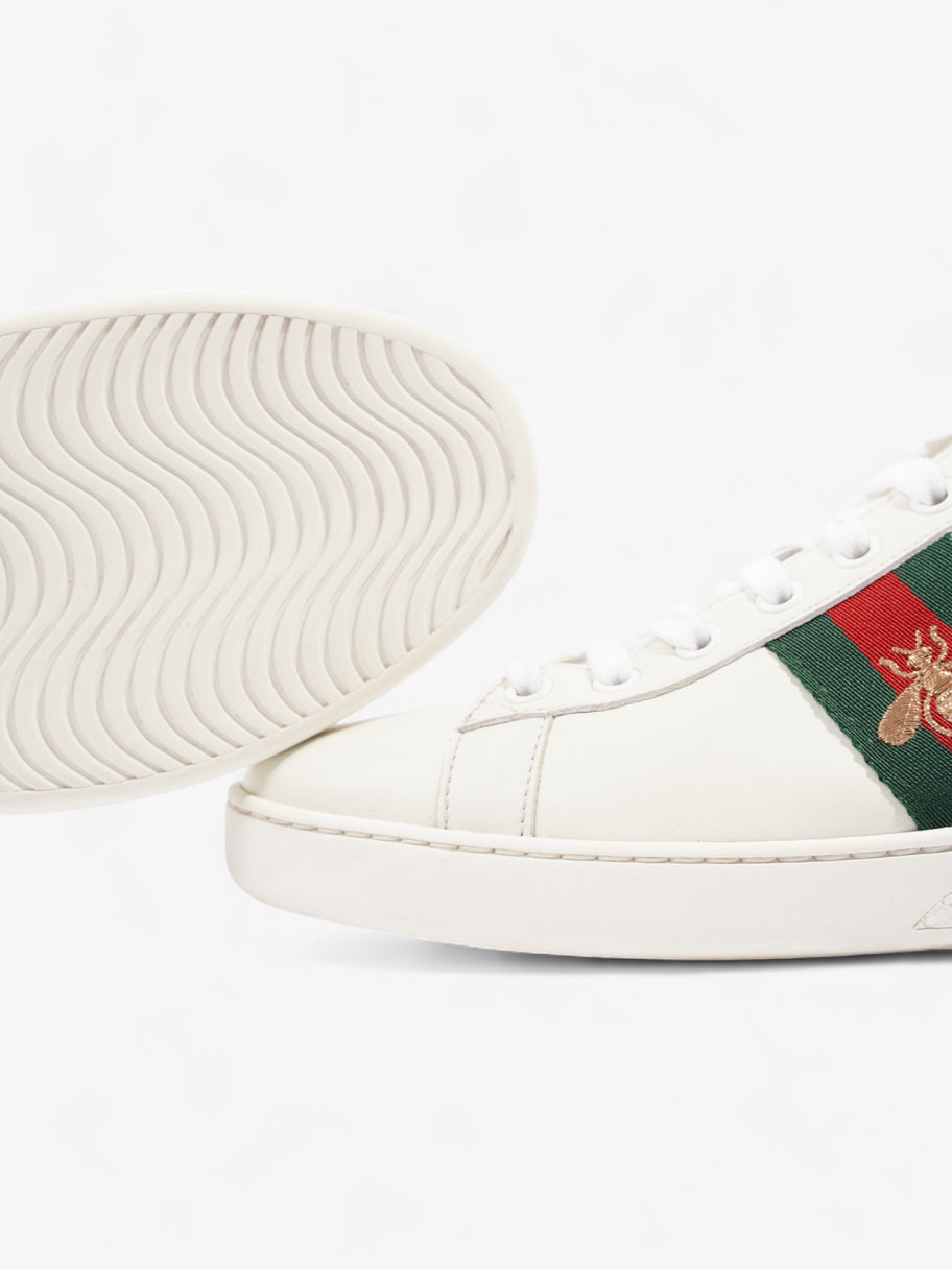 Gucci Ace Embroidered Bee White / Red / Green Leather EU 40 UK 7 Image 9