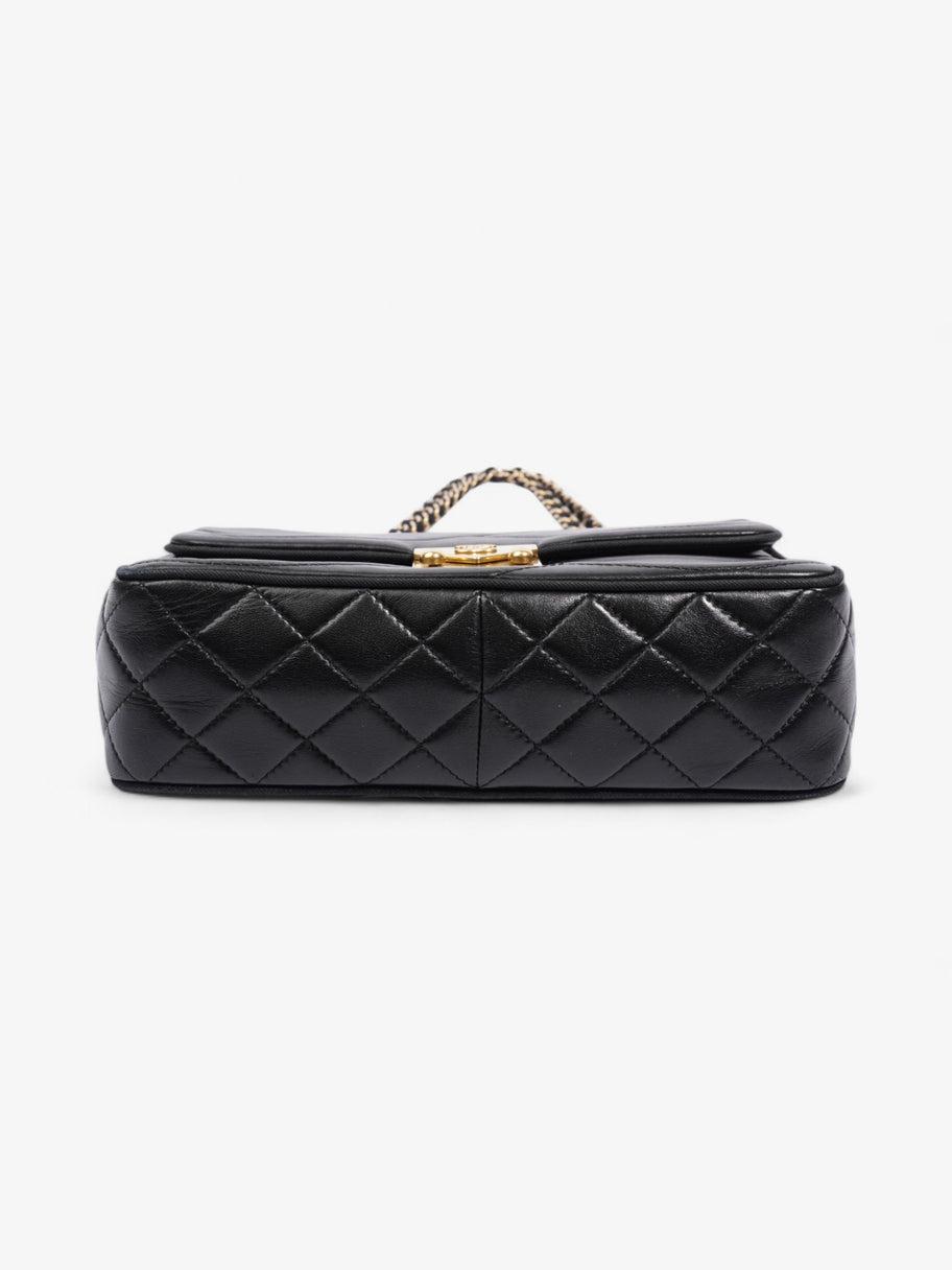 Chanel Scallop Flap Black Leather Medium Image 6