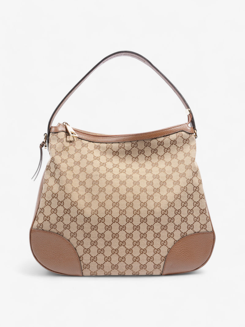  Gucci Bree GG Supreme / Brown Canvas Large