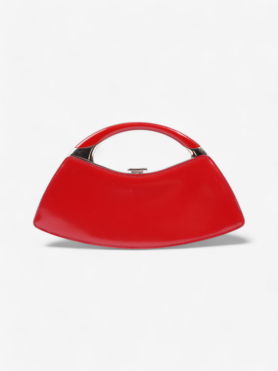 Christian Dior Bondage Clutch Red Calfskin Leather Image 4