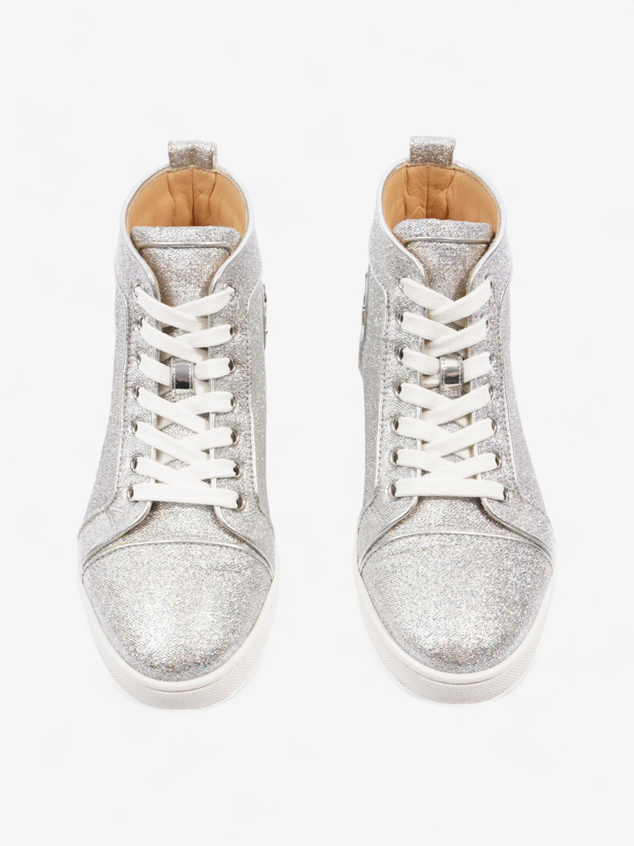 Christian Louboutin Bip Bip Orlato Silver Glitter EU 35.5 UK 2.5 Image 8