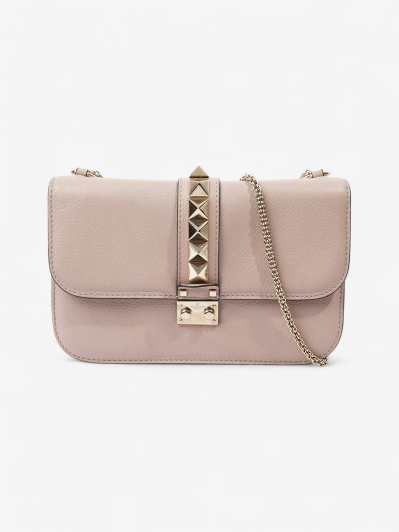  Valentino Glam Lock Old Rose Leather Medium