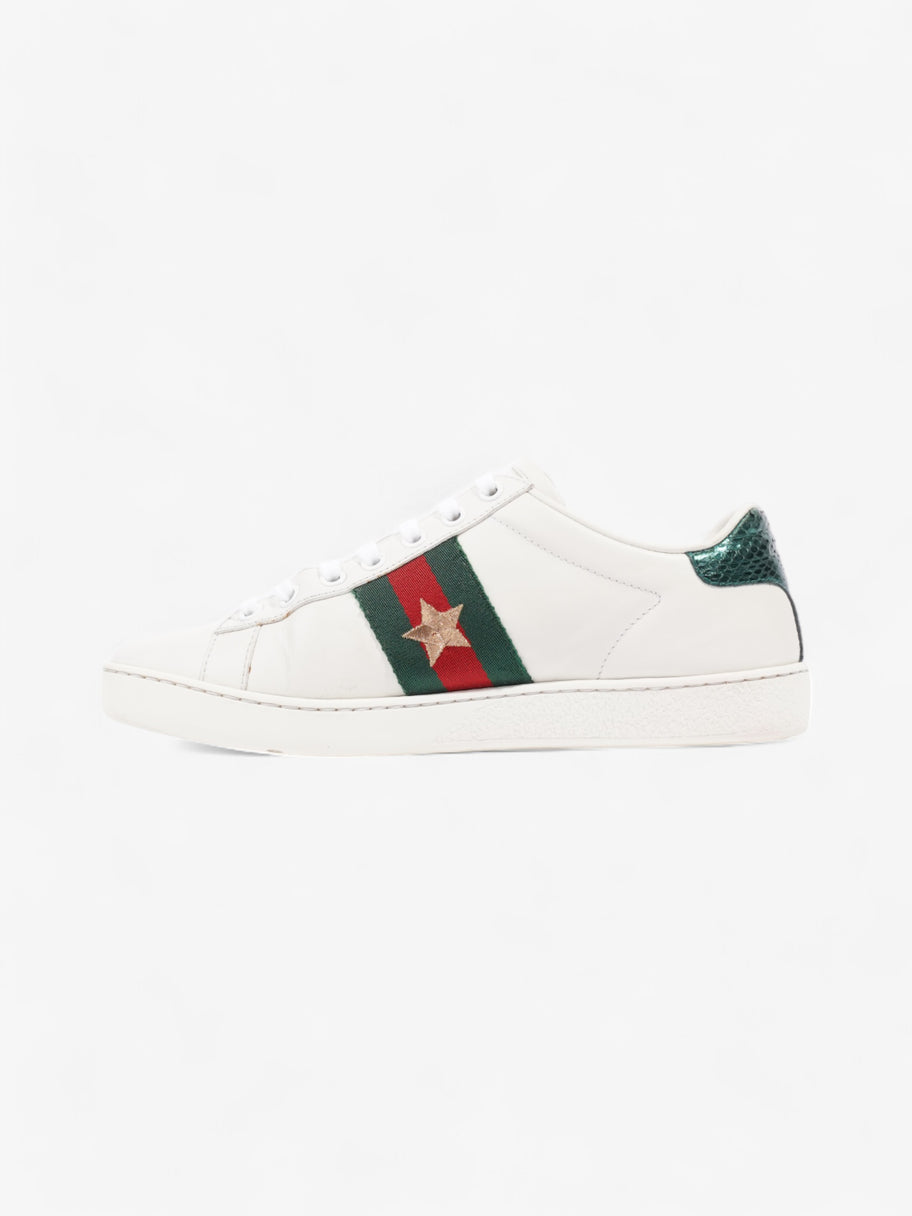 Gucci Ace Embroidered Sneakers  White  / Red / Green Leather EU 35.5 UK 2.5 Image 3