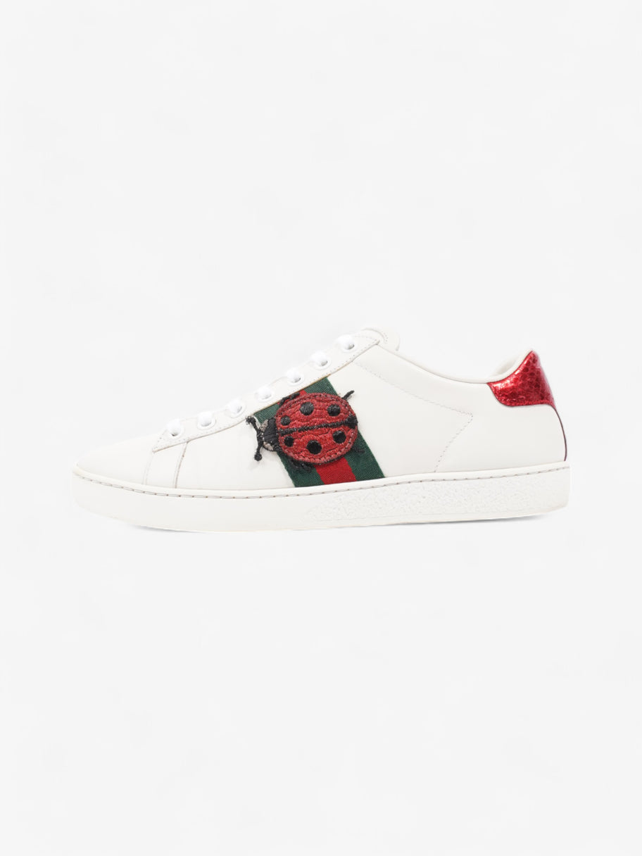 Gucci Ace Embroidered Sneakers  White  / Red / Green Leather EU 35.5 UK 2.5 Image 5