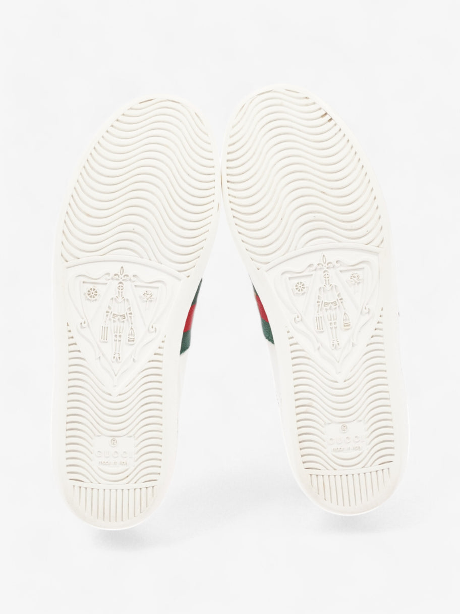 Gucci Ace Embroidered Sneakers  White  / Red / Green Leather EU 35.5 UK 2.5 Image 7