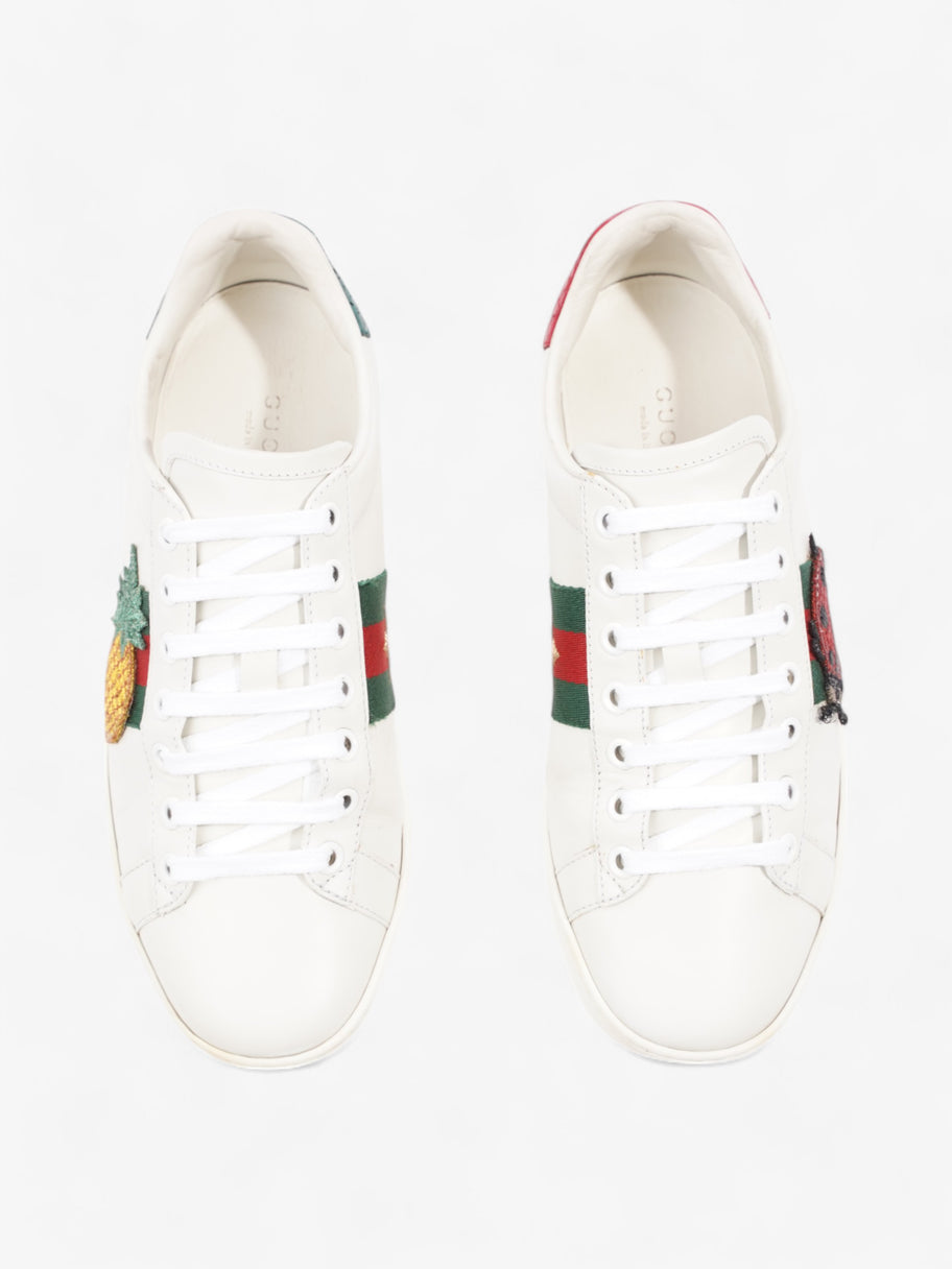 Gucci Ace Embroidered Sneakers  White  / Red / Green Leather EU 35.5 UK 2.5 Image 8