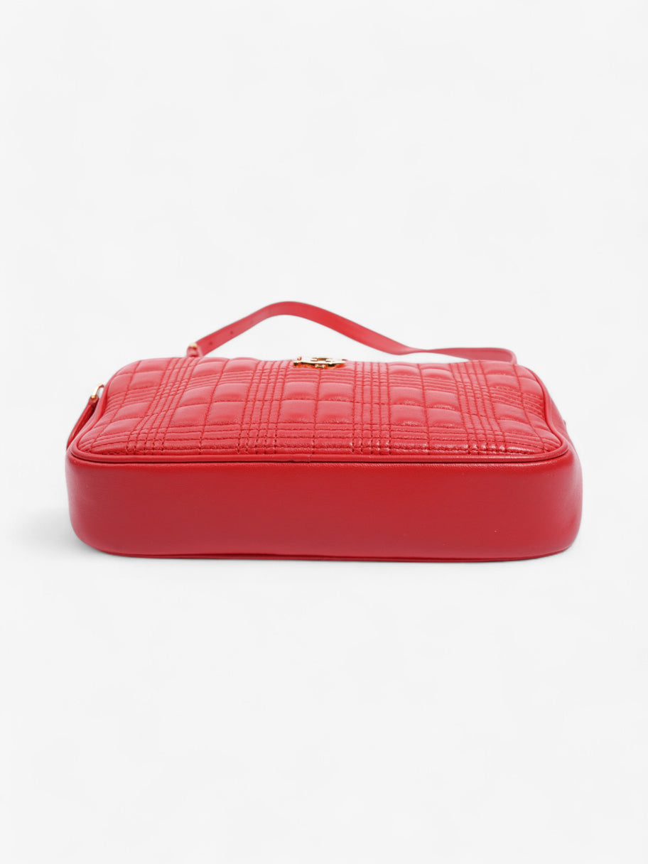 Burberry Lola Camera Bag Red Leather Small Image 6