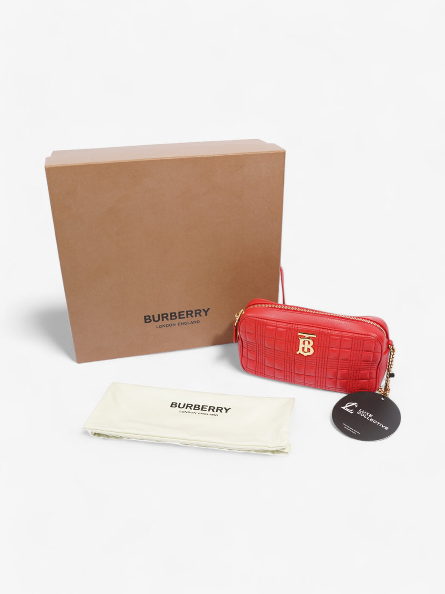 Burberry Lola Camera Bag Red Leather Small Image 8