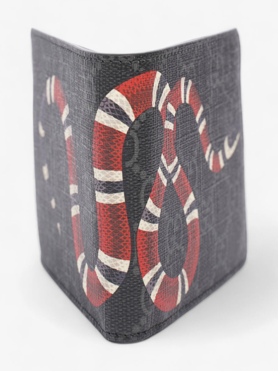 Gucci Kingsnake Print Bifold Wallet Black / Snake Canvas Image 4