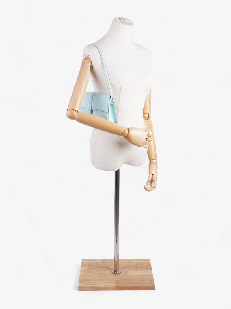  Jacquemus Le Bambino Long Light Turquoise Leather