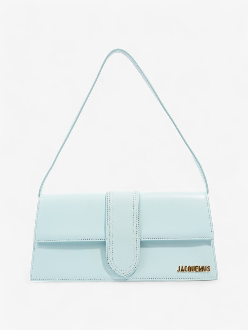  Jacquemus Le Bambino Long Light Turquoise Leather