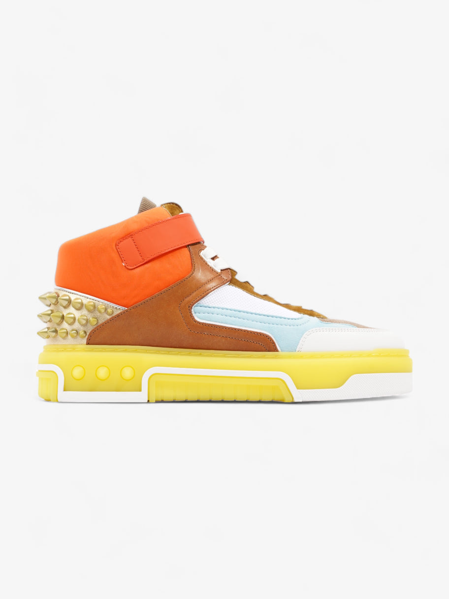 Astroloubi Mid Sneakers White / Orange  / Brwon Mesh EU 43 UK 9 Image 4