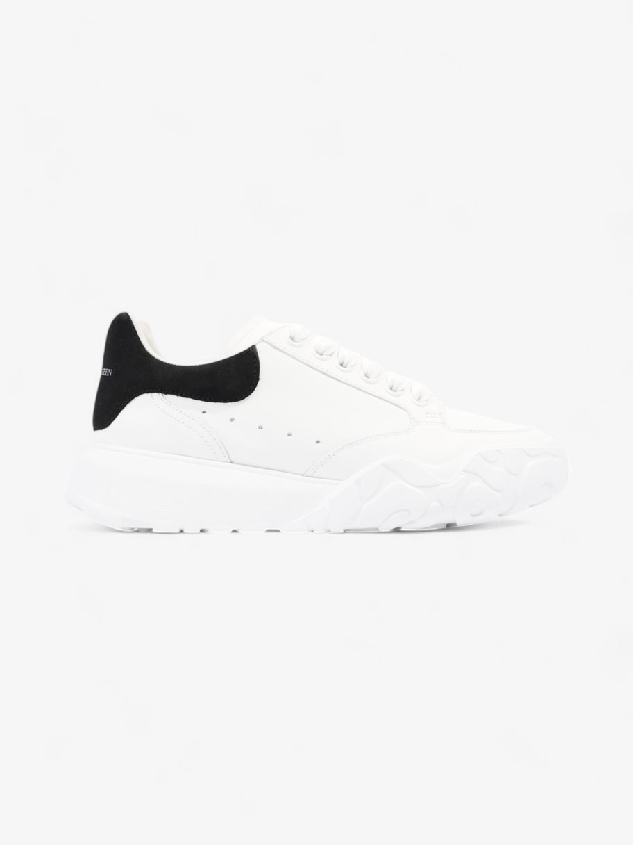 Alexander McQueen Oversized Court Sneaker White / Black Tab Leather EU 38 UK 5 Image 1