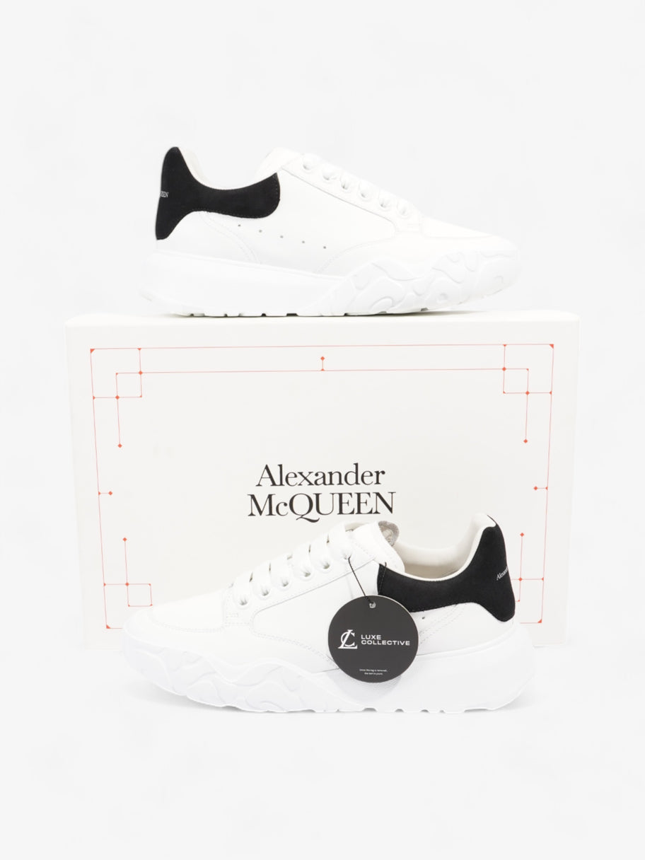 Alexander McQueen Oversized Court Sneaker White / Black Tab Leather EU 38 UK 5 Image 10