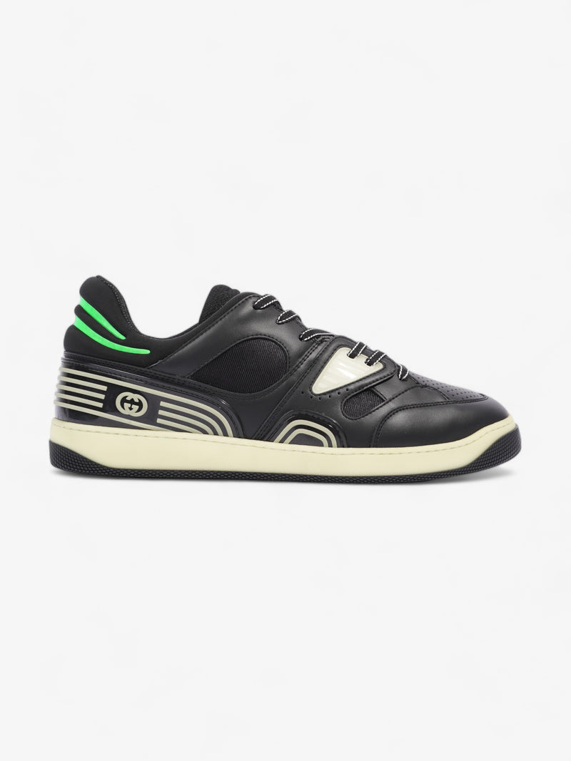  Good Game Basket Sneaker Black / Neon Green Leather EU 47.5 UK 13.5