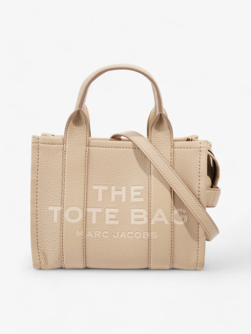  Marc Jacobs The Tote Bag Beige Grained Leather Small