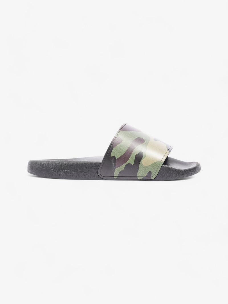  Burberry Camo Slides Khaki / Black Rubber EU 41 UK 7