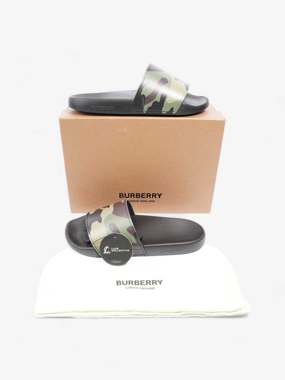 Burberry Camo Slides Khaki / Black Rubber EU 41 UK 7 Image 10